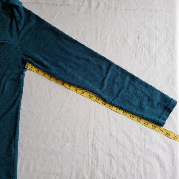 Guess Henley style sweater, teal green, medium - Picture 5 of 9